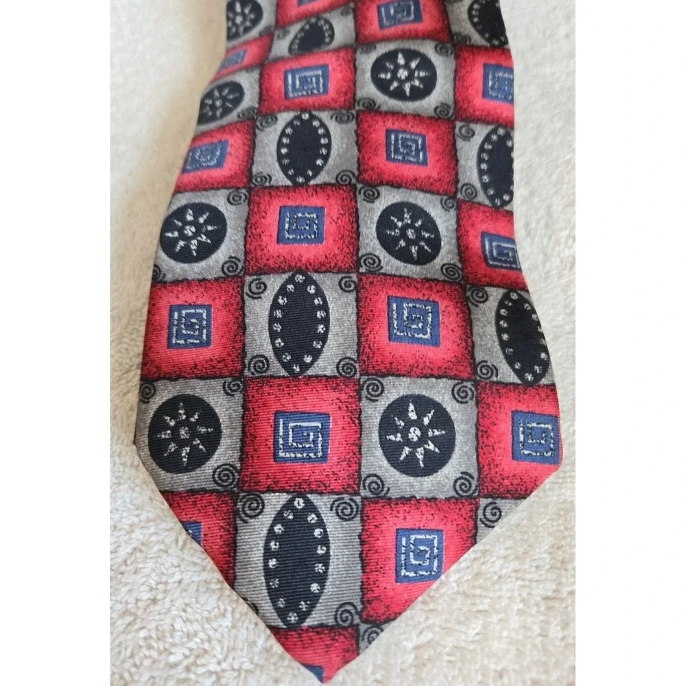 BOSTON HARBOR Silk Necktie‎ Men's Sz 4 x 56